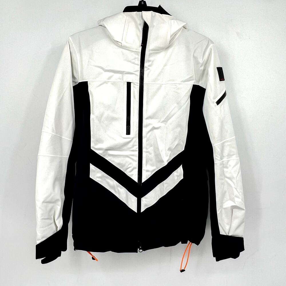 BOGNER Women's Dalya Hooded Two Tone Ski Jacket US 4 Small Off White WP NWOT - Picture 4 of 15